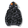 BAPE Camo Shark Zip Hoodie Black